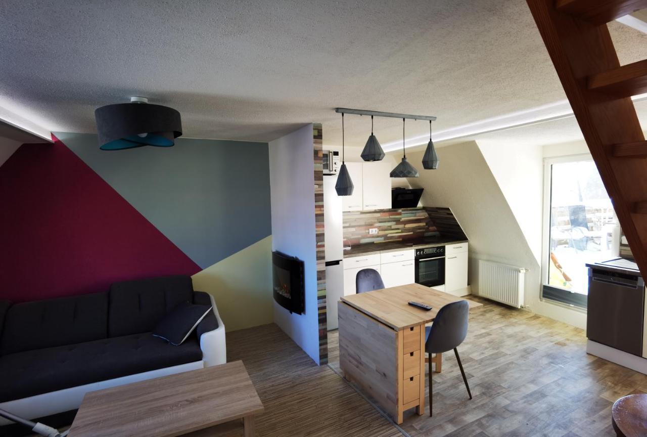 Gemuetliche Dachwohnung Mit Kleiner Oder Grosser Dachterrasse Nebeneinander Wolmirstedt Exterior foto