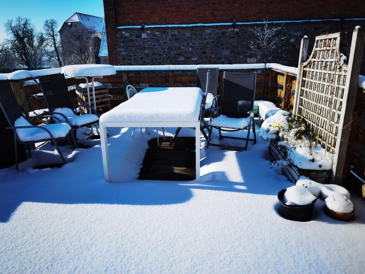 Gemuetliche Dachwohnung Mit Kleiner Oder Grosser Dachterrasse Nebeneinander Wolmirstedt Exterior foto
